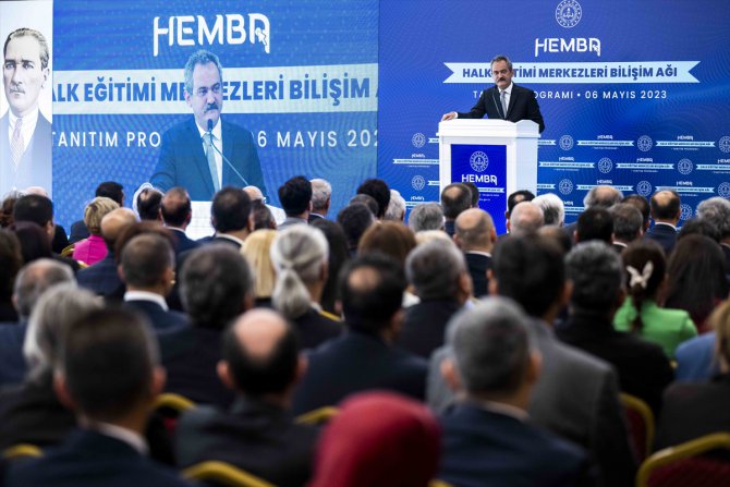 Milli Eğitim Bakanı Özer, "HEMBA" tanıtım toplantısında konuştu: