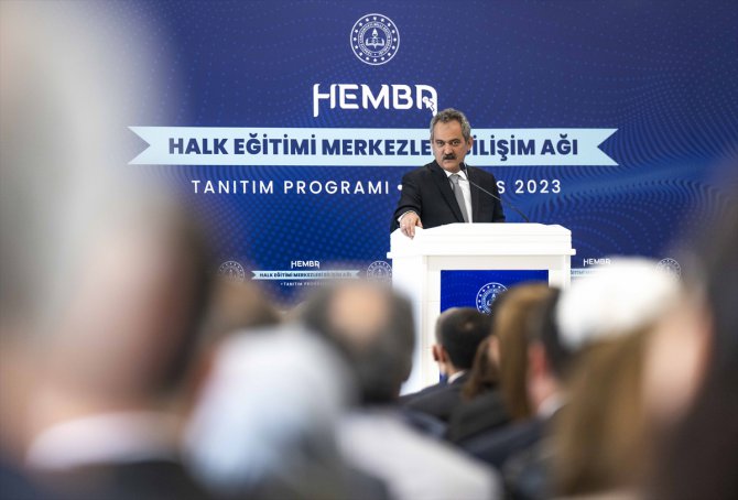 Milli Eğitim Bakanı Özer, "HEMBA" tanıtım toplantısında konuştu: