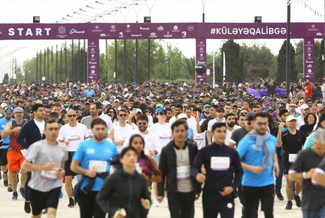 Azerbaycan'da yarı maraton koşuldu