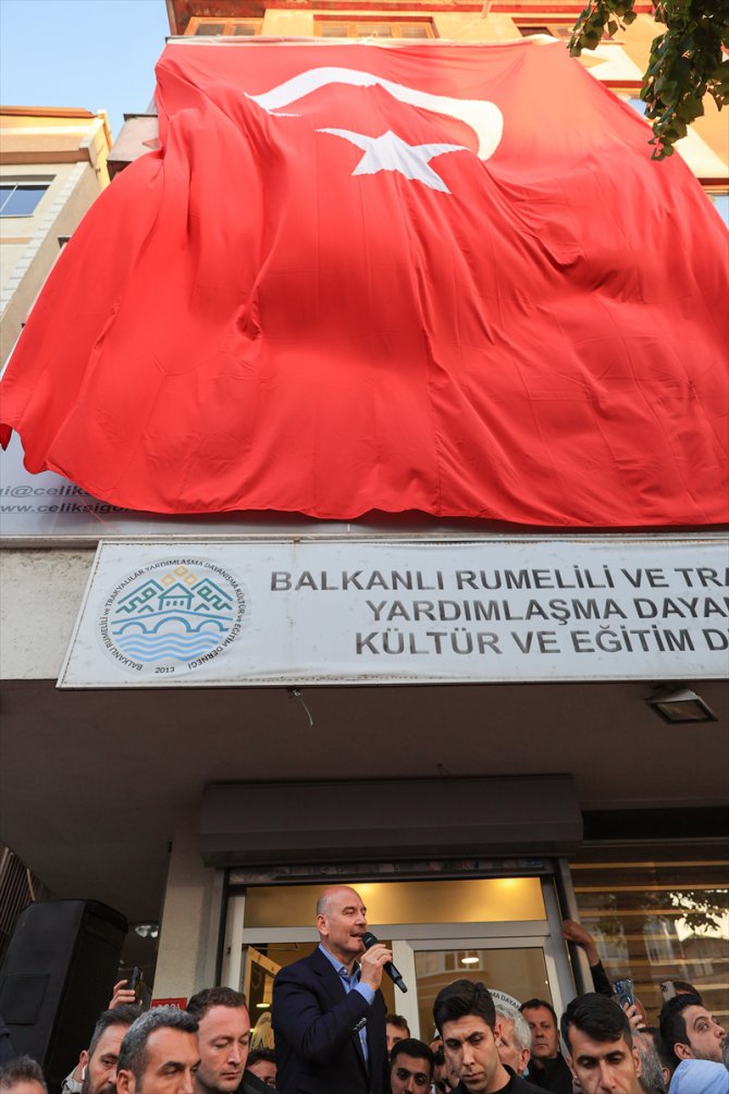 Bakan Soylu, İstanbul'da Balkan Kültür Derneği ziyaretinde konuştu: