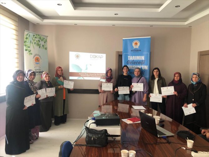 Samsun'da kaz üreticisi kadınlara eğitim desteği
