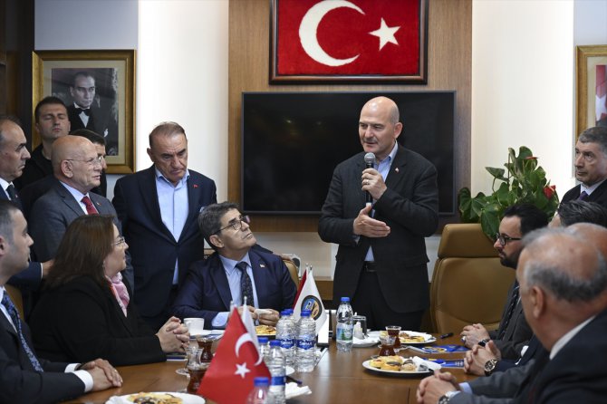 İçişleri Bakanı Soylu, İSTESKOB'u ziyaretinde konuştu: