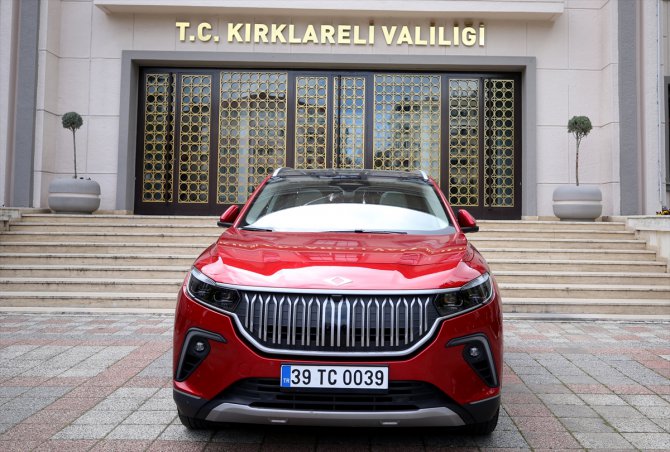 Türkiye'nin yerli otomobili Togg, Kırklareli'nde tanıtıldı