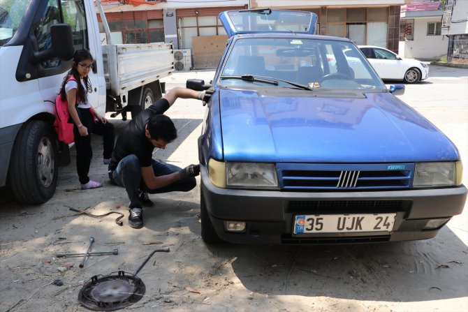 İzmir'de 21 aracın lastiklerini bıçakla patlatan zanlı yakalandı
