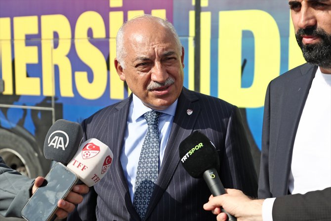 TFF Başkanı Büyükekşi, Yeni Mersin İdman Yurdu'nu ziyaret etti: