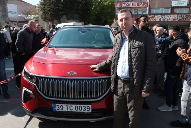 Türkiye'nin yerli otomobili Togg'un Kırklareli'ndeki tanıtımı sürüyor