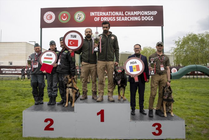 Uluslararası Narkotik Dedektör Köpekler Şampiyonası'nda Türkiye "Nobel" ile birinci oldu