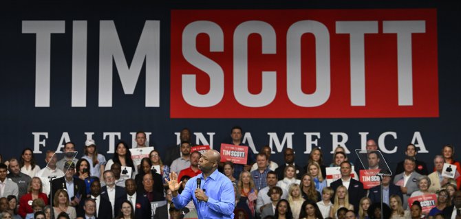 ABD'de tek siyahi Cumhuriyetçi Senatör Tim Scott, 2024 başkanlık seçimlerine aday