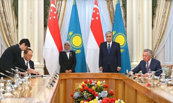 Singapur Cumhurbaşkanı Yakub Kazakistan’da