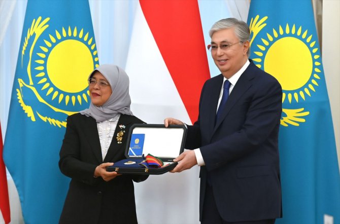 Singapur Cumhurbaşkanı Yakub Kazakistan’da