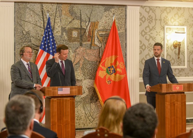 Karadağ Cumhurbaşkanı Milatovic, ABD'li senatörleri kabul etti