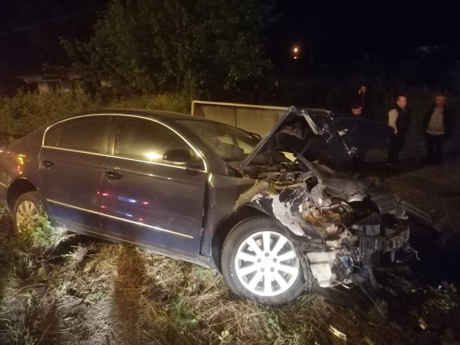 Samsun'daki trafik kazasında 2 kişi yaralandı