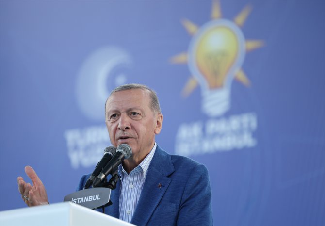Cumhurbaşkanı ve AK Parti Genel Başkanı Erdoğan, partisinin Esenler mitinginde konuştu: (1)