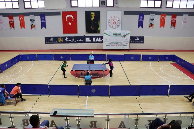 Karabük'te düzenlenen KYGM Kadınlar Masa Tenisi final müsabakaları sona erdi
