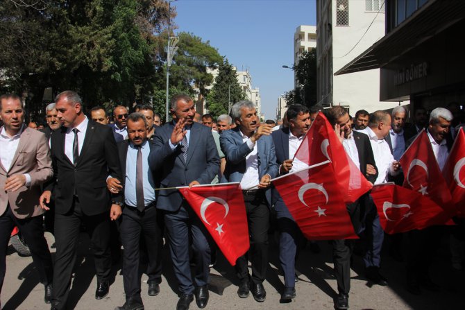 Kilis'te Cumhurbaşkanı Erdoğan'a destek yürüyüşü