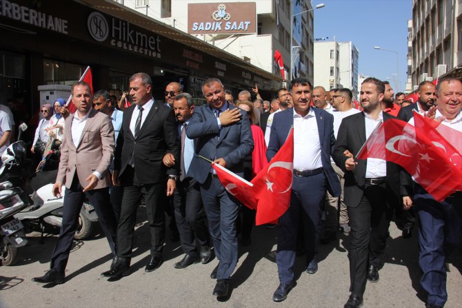 Kilis'te Cumhurbaşkanı Erdoğan'a destek yürüyüşü