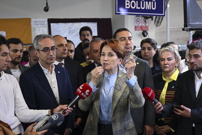 İYİ Parti Genel Başkanı Akşener, Sancaktepe'de tekstil işçilerini ziyaret etti: