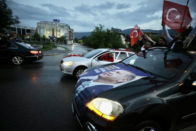 Bosna Hersek, Sırbistan ve Karadağ'da Cumhurbaşkanı Erdoğan'ın seçim başarısı kutlanıyor