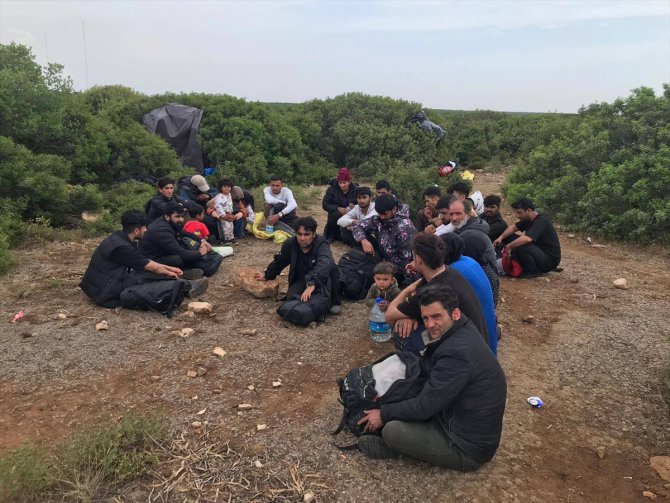Didim'de 34 düzensiz göçmen yakalandı