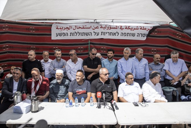 İsrailli Araplar, ülkede toplum arasında suçun yaygınlaşmasını protesto etti