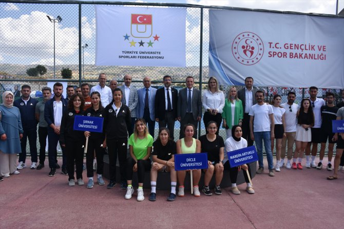 Üniversiteler Arası Tenis Bölge Şampiyonası, Şırnak'ta başladı
