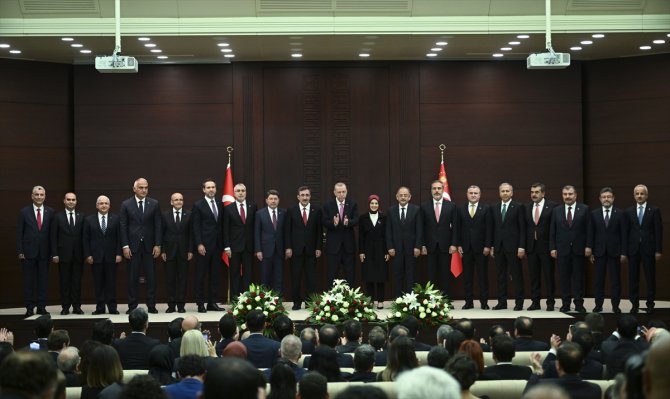 Cumhurbaşkanı Erdoğan yeni Cumhurbaşkanlığı Kabinesi'ni açıkladı: