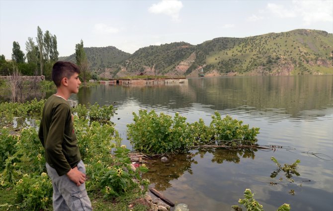 Kars'taki Karakurt HES Barajı'nda su seviyesi yükseldi