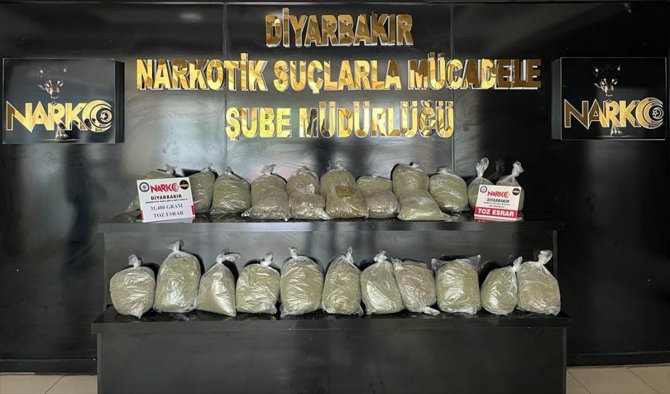 Diyarbakır'da uyuşturucu operasyonlarında 24 zanlı tutuklandı