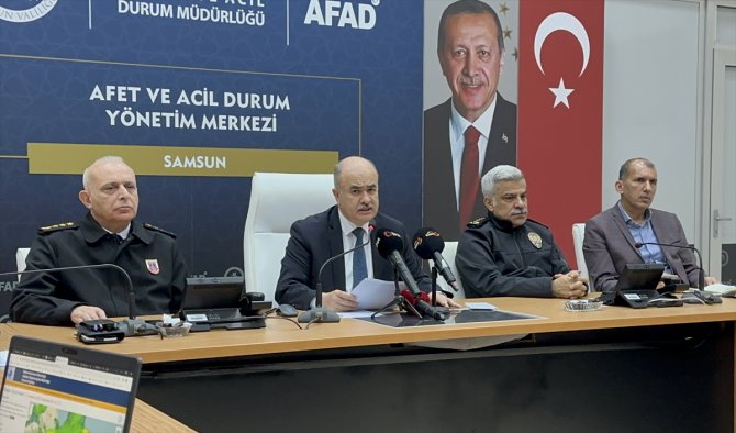 Samsun Valisi Zülkif Dağlı AFAD'da açıklama yaptı: