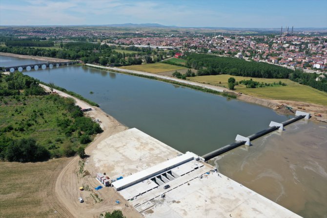 Meriç Nehri'nden elektrik üretilecek projede son testler yapılıyor