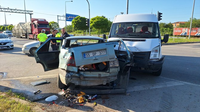 Samsun’da zincirleme trafik kazasında 7 kişi yaralandı