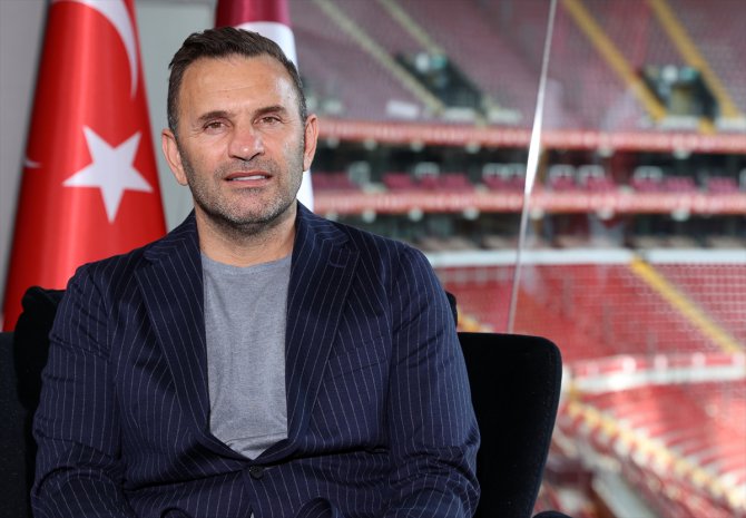 Galatasaray Teknik Direktörü Okan Buruk, AA Spor Masası'nın konuğu oldu (1):