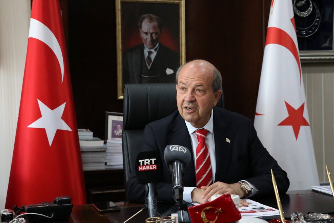 KKTC Cumhurbaşkanı Tatar, Cumhurbaşkanı Erdoğan'ın KKTC'ye yapacağı ziyareti değerlendirdi: