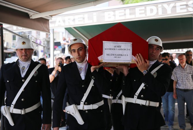 Şehit komiser yardımcısının cenazesi Kırklareli'nde toprağa verildi