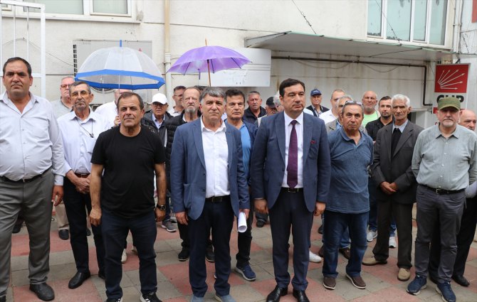 Edirne'de bir grup CHP'li basın açıklaması yaptı