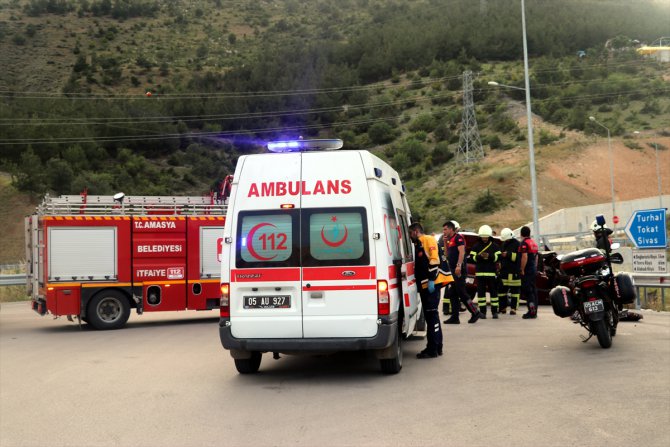 Amasya'daki trafik kazasında 5 kişi yaralandı