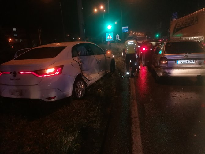 Samsun'da sağanak kazalara neden oldu, 3 kişi yaralandı