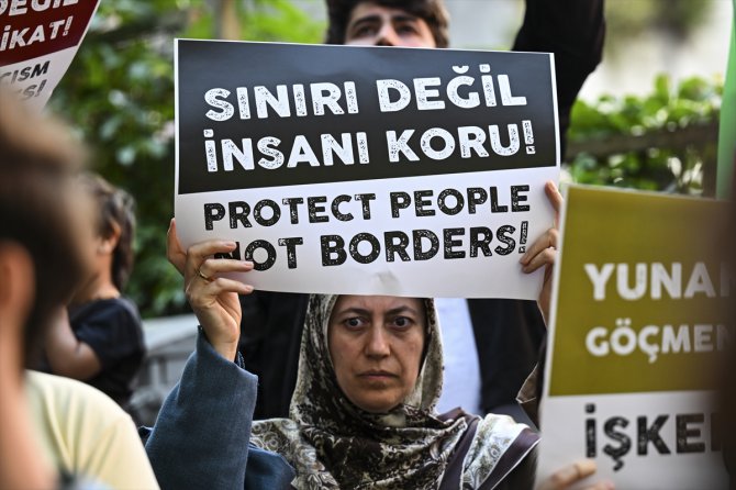 İstanbul'da Özgür-Der'den Yunanistan'ı protesto