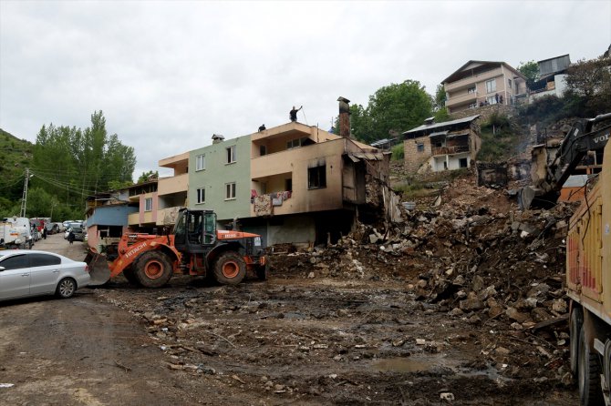 Erzurum'da yangında zarar görenlere ev ile 125 bin lira yardım yapılacak