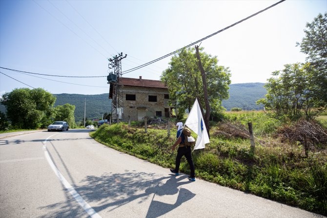 Dizdarevic, Srebrenitsa soykırımı kurbanları anısına Fransa'dan Bosna Hersek'e yürüyerek ulaştı