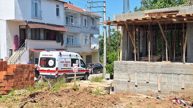Samsun'da inşaatın ikinci katından düşen işçi yaralandı