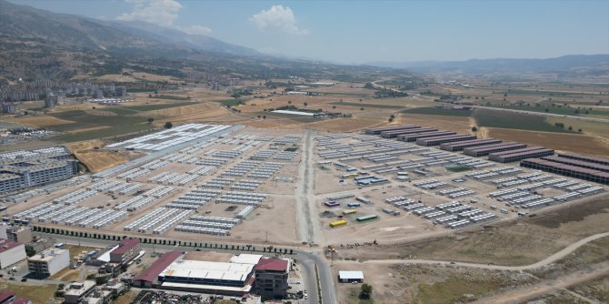 Kahramanmaraş'ta 57 futbol sahası büyüklüğündeki konteyner kentte sona gelindi