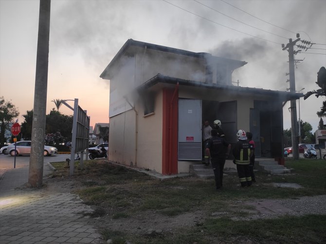 Fethiye'de trafoda çıkan yangın söndürüldü