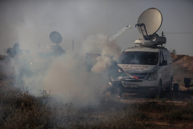 İsrail'in Cenin saldırıları, Gazze sınırında protesto edildi