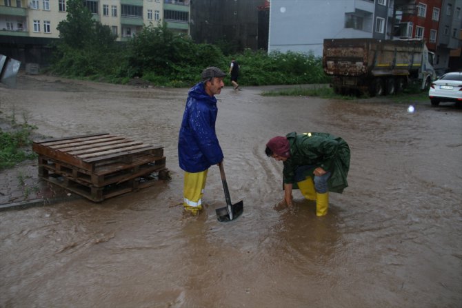 GÜNCELLEME - Giresun'da şiddetli yağış etkili oldu