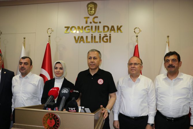İçişleri Bakanı Yerlikaya selden etkilenen Zonguldak'ta konuştu:
