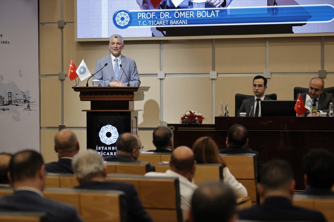 Ticaret Bakanı Bolat, İTO'nun temmuz ayı meclis toplantısında konuştu: