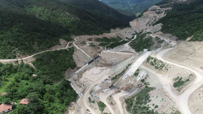 Karabük'teki Ova Barajı'nın inşaatında sona gelindi