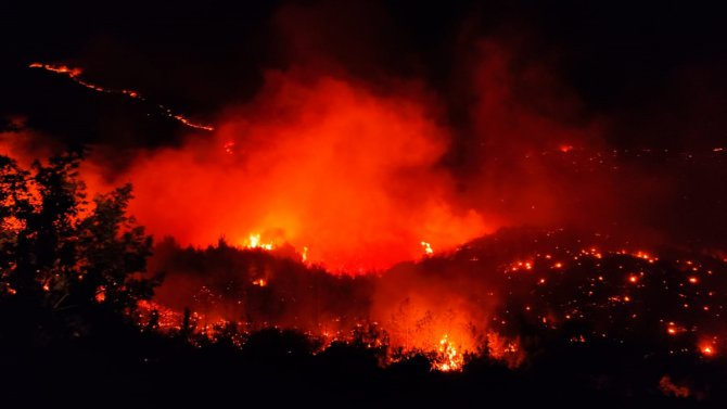 GÜNCELLEME - Mersin Gülnar'da orman yangını