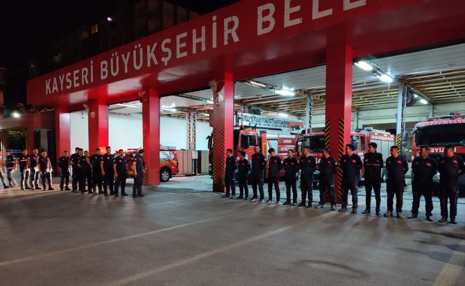 Kayseri'den Mersin'deki orman yangınıyla mücadeleye destek
